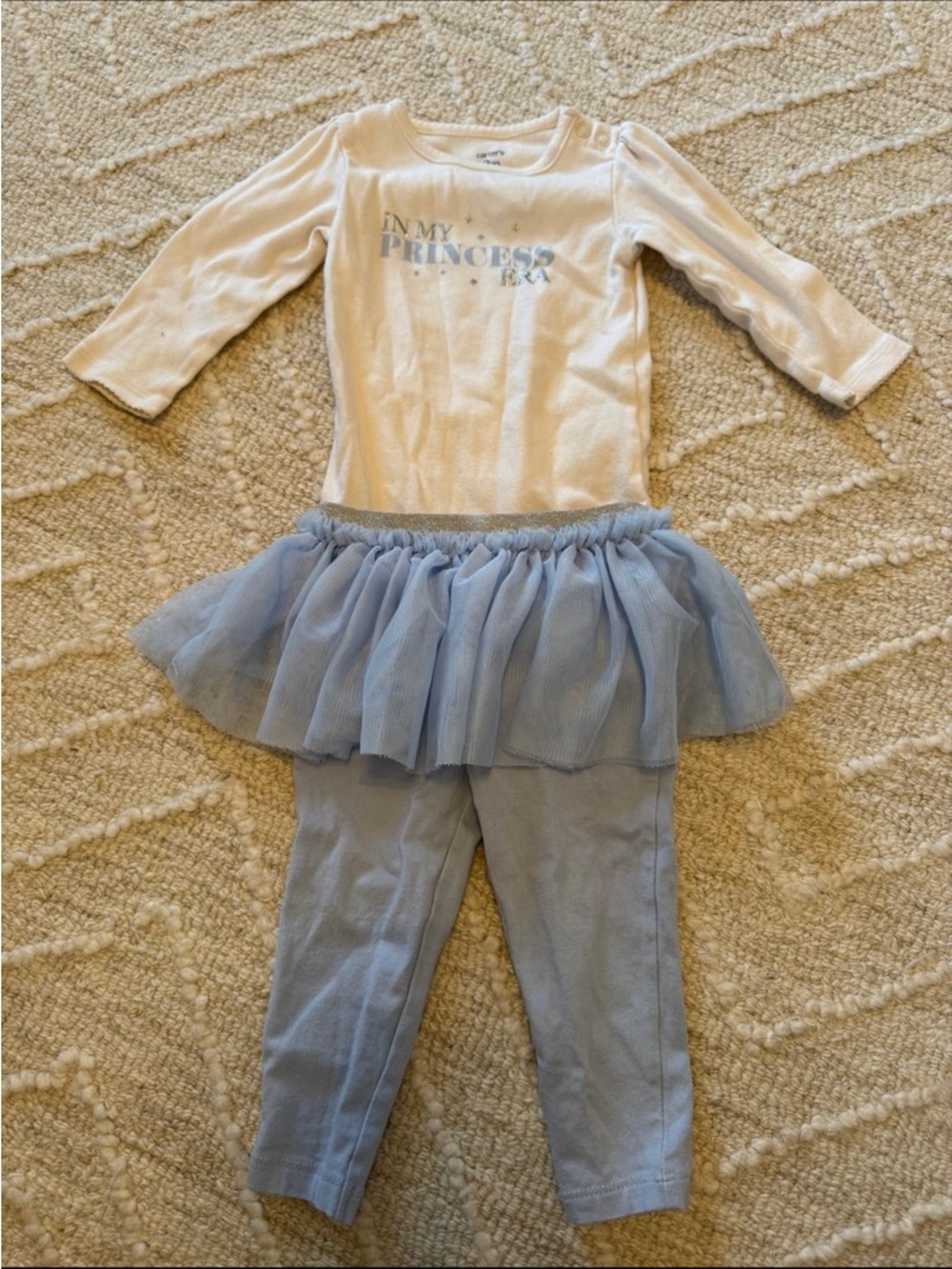 “In my princess era” baby outfit size 9 months